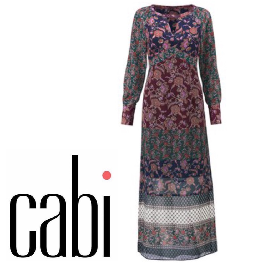 Gorgeous Cabi Festive Flower Maxi Dress, size M